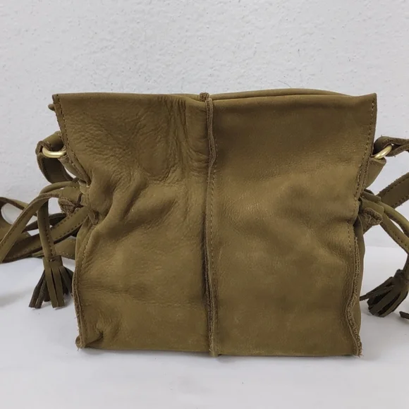 Anthropologie Tela Mini Crossbody by Miss Albright Luxe Nubuck Leather - Picture 2 of 12